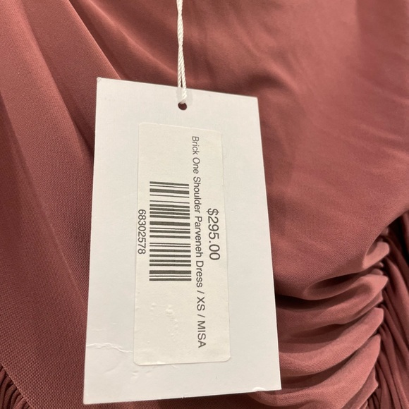 Misa Los Angeles One Shoulder Parveneh Dress In Brick - Picture 4 of 7